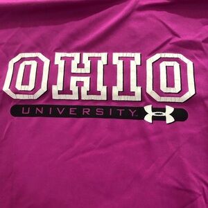 Pink Ohio University Tee Under Armour Heathgear Top